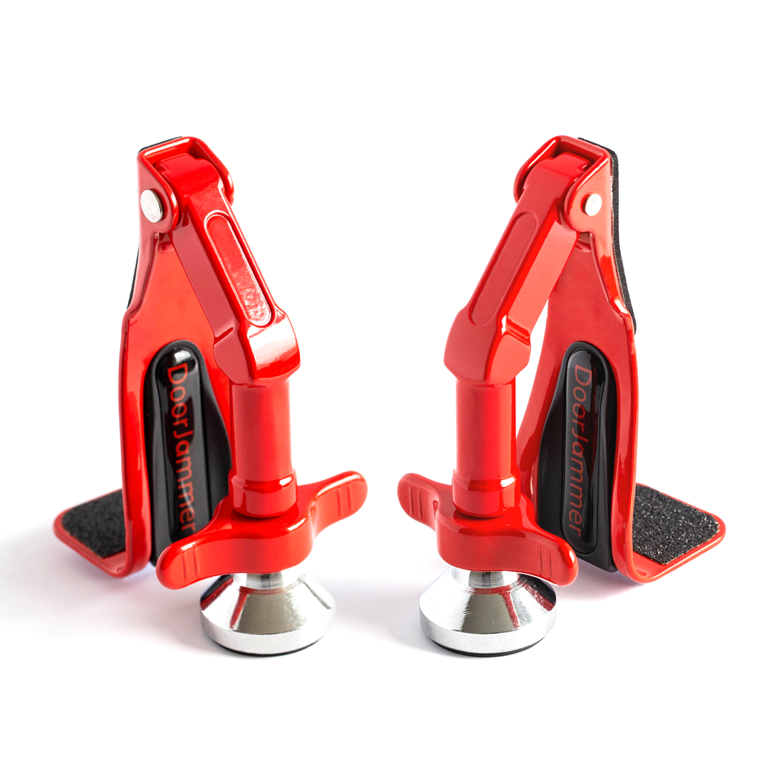 Twin Pack Portable Door Lock – Travel & Hotel Security Door Jammer