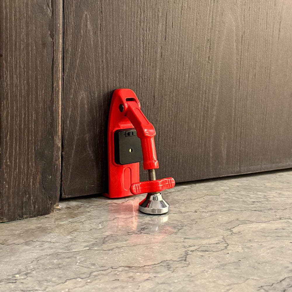 DoorJammer Alarmed – Portable Travel Door Security with Built-In