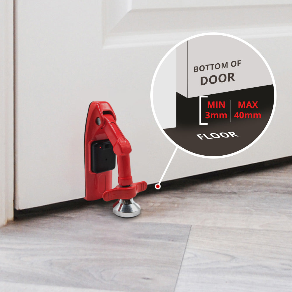 セキュリティ・セーフティ DAMMFLAPPER to the giris DoorJammer Alarmed – Portable Travel Door Security with Built-In